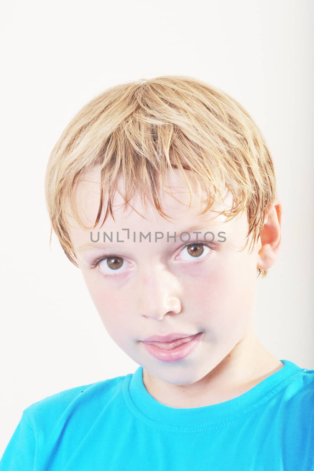 Young Boy Portrait by seawaters