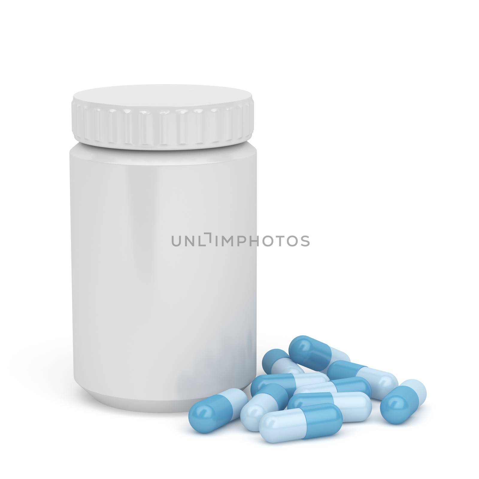 Capsules and plastic bottle by magraphics