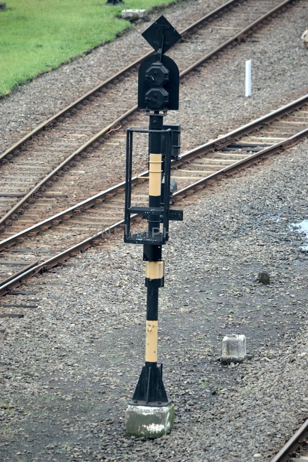 train railways that built with stainless steel metal