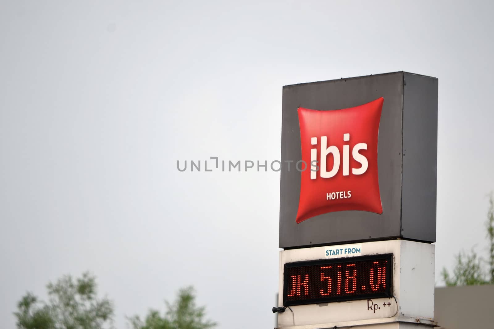 bandung, indonesia-june 13, 2014-Ibis hotel building in bandung, west java-indonesia