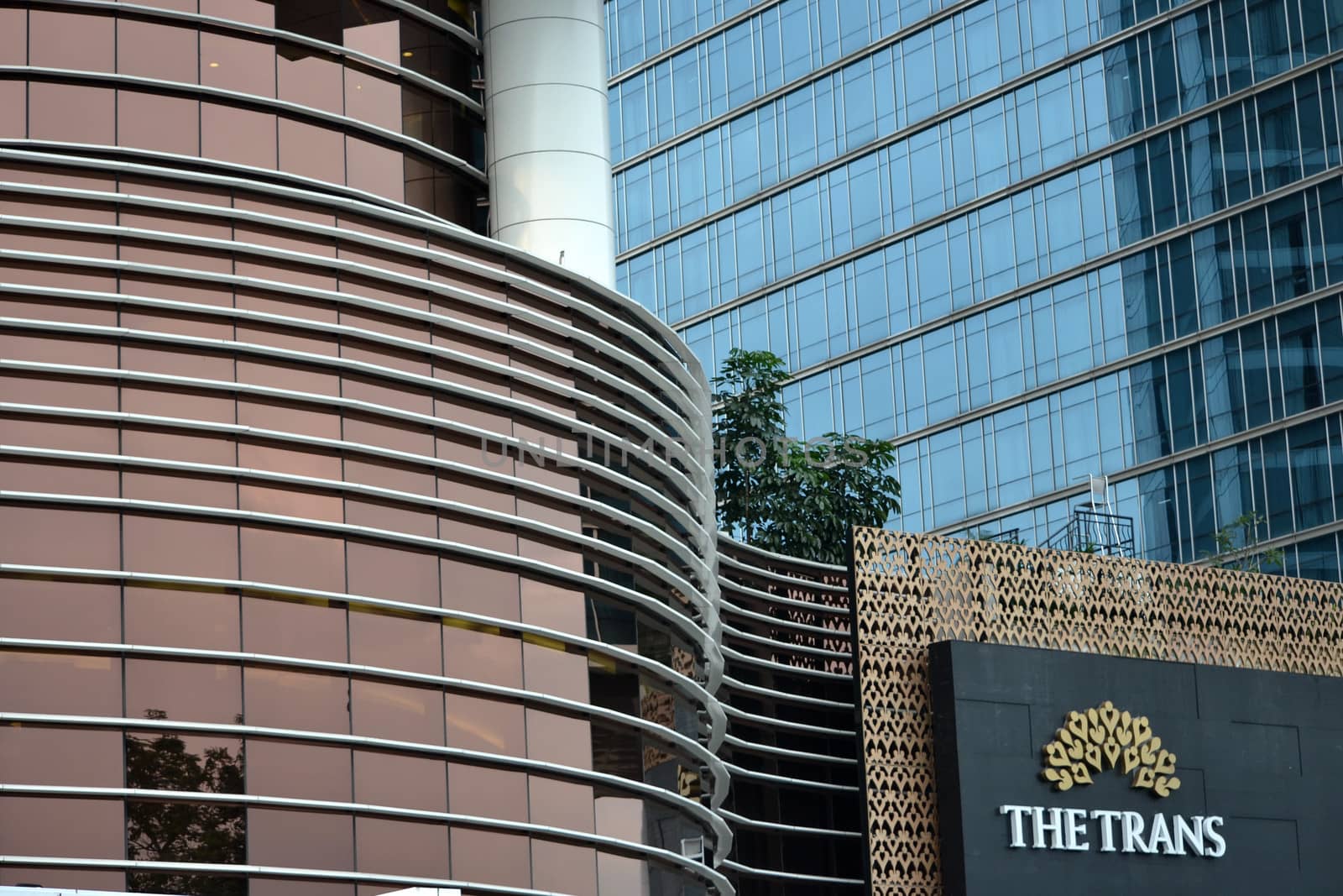 bandung, indonesia-june 13, 2014-Trans Luxury hotel building in bandung, west java-indonesia