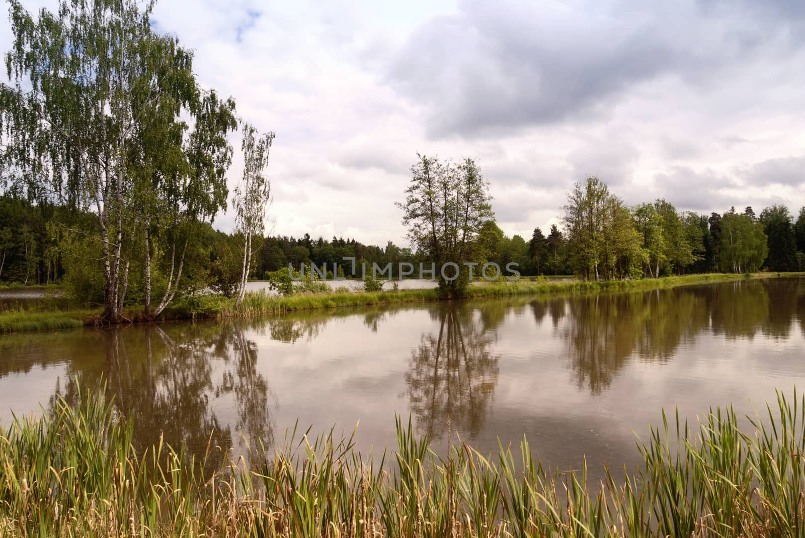 Lake in Upper Palatinate in Germany