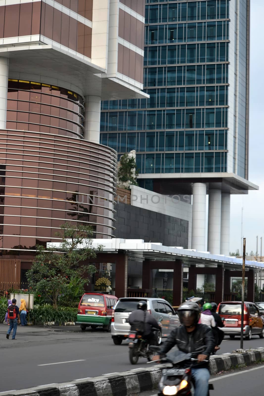 bandung, indonesia-june 13, 2014-Trans Luxury hotel building in bandung, west java-indonesia