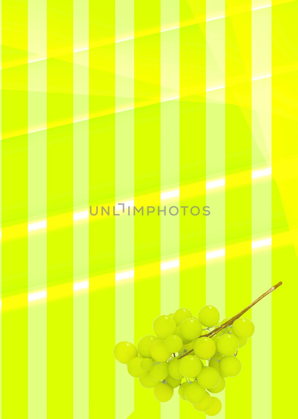 background of colored bands with grapes