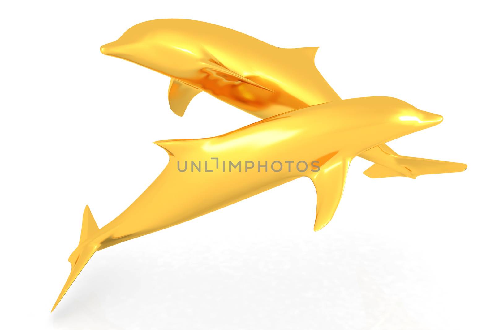 golden dolphin by Guru3D