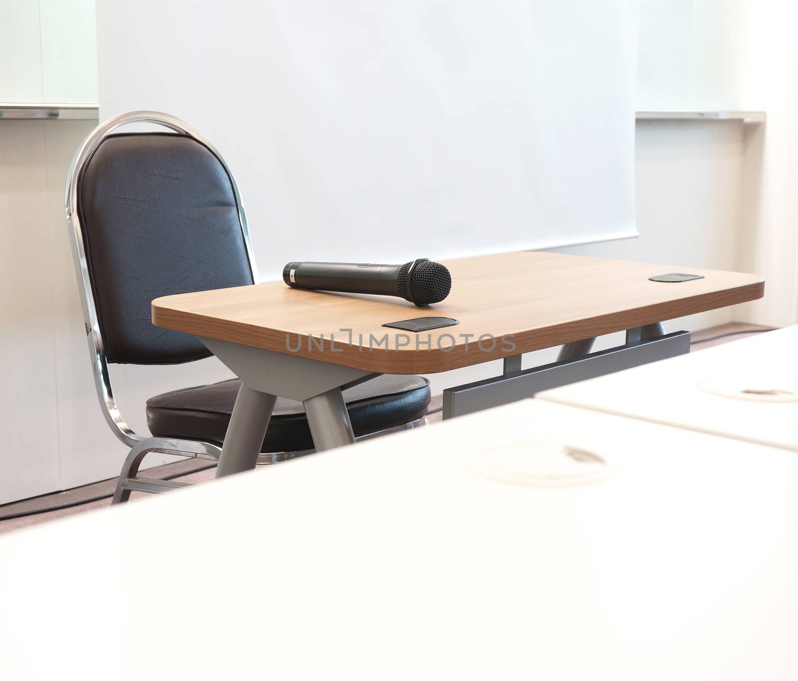 Microphone in conference room by ninun