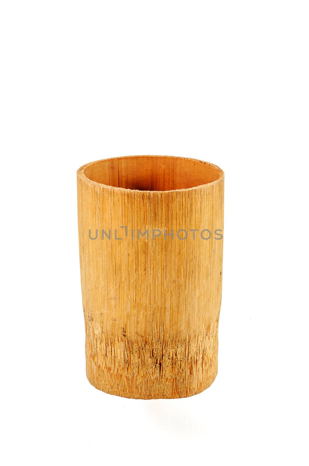 Bamboo cup by NuwatPhoto