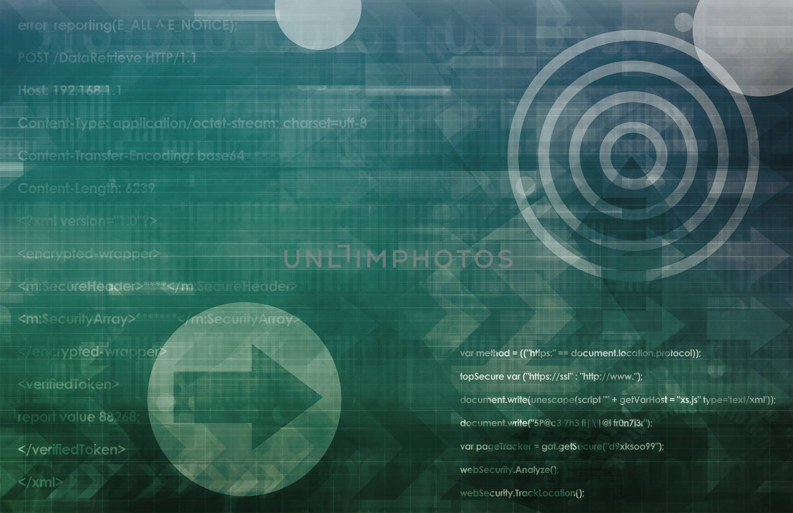 Technology Services on World Map Digital Art