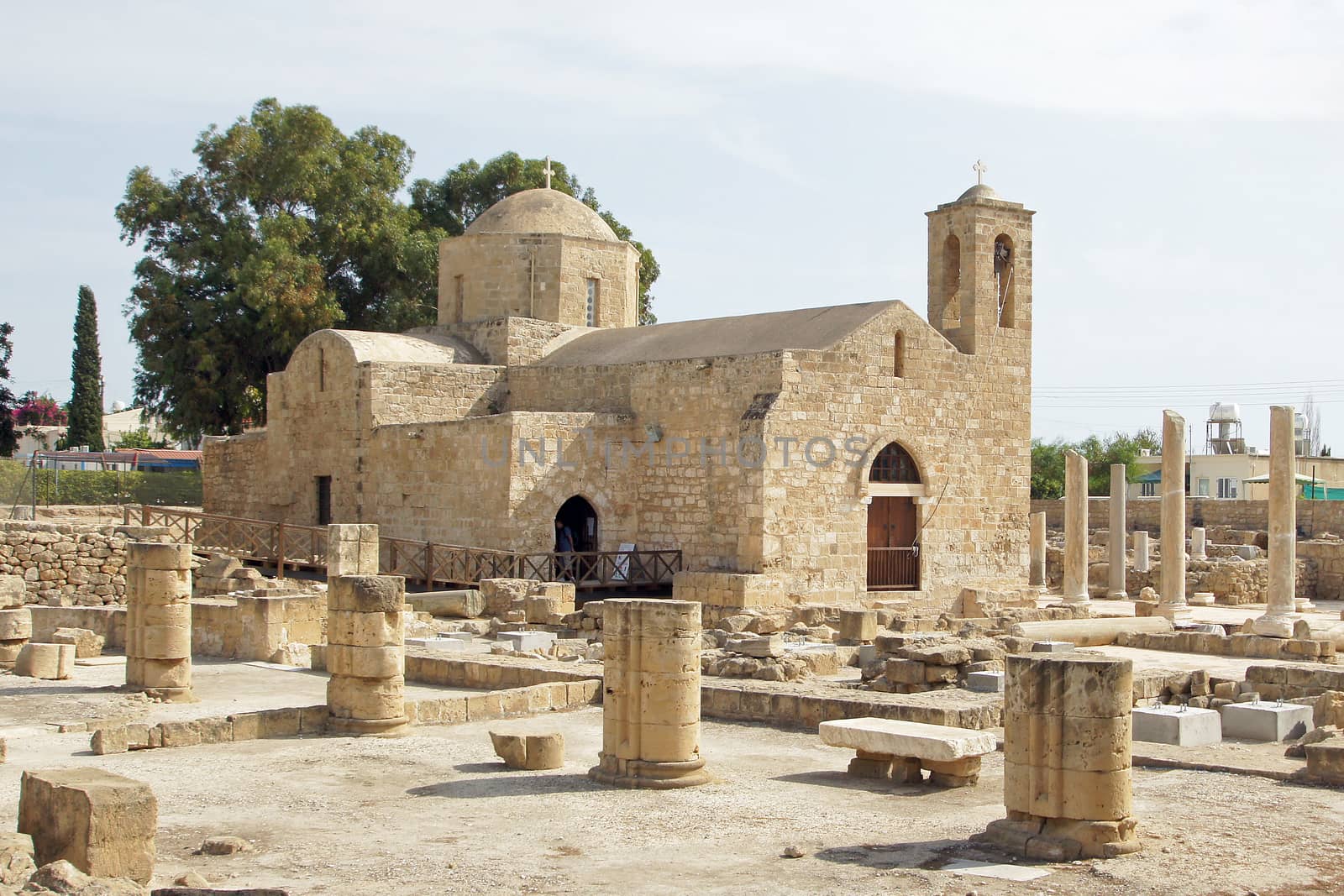 Ancient world meets present, Paphos, Cyprus, Europe    