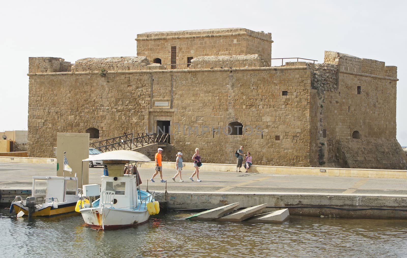 PAFOS, CYPRUS - October 10, 2010: Ancient Roman Fort of Pafos on October 10, 2010 in Cyprus, Europe