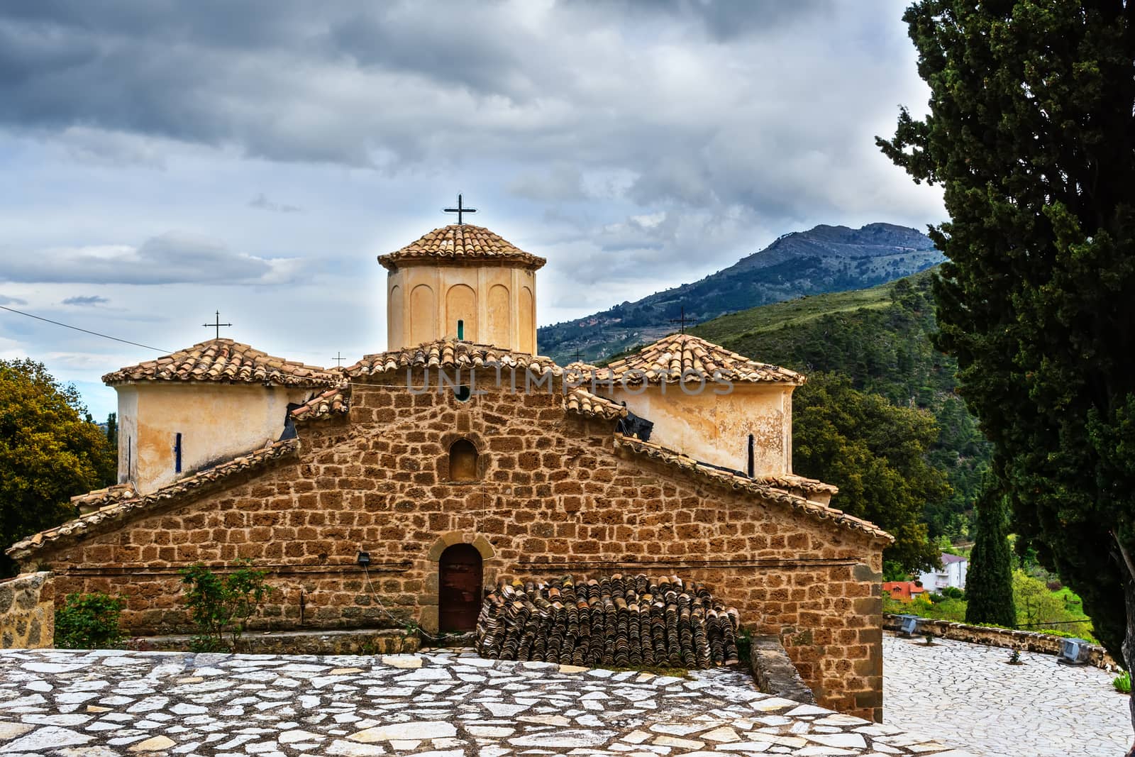 Old Byzantine church of the Saints George at Greece