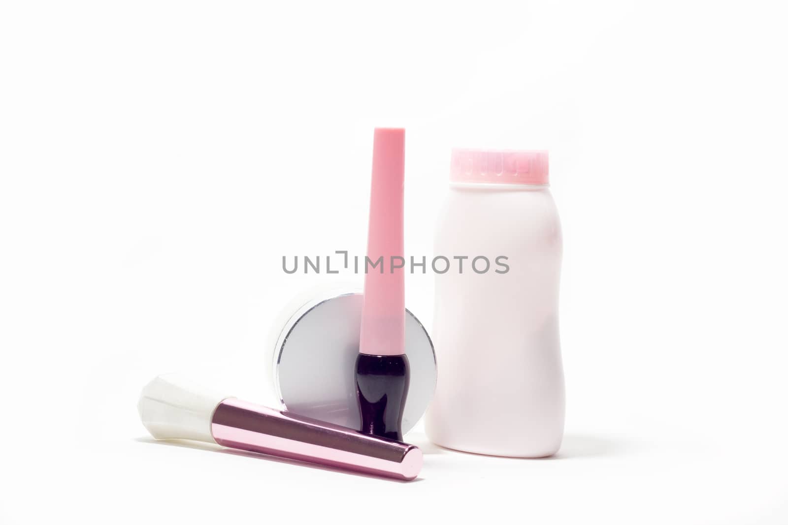 White background isolated  cosmetics