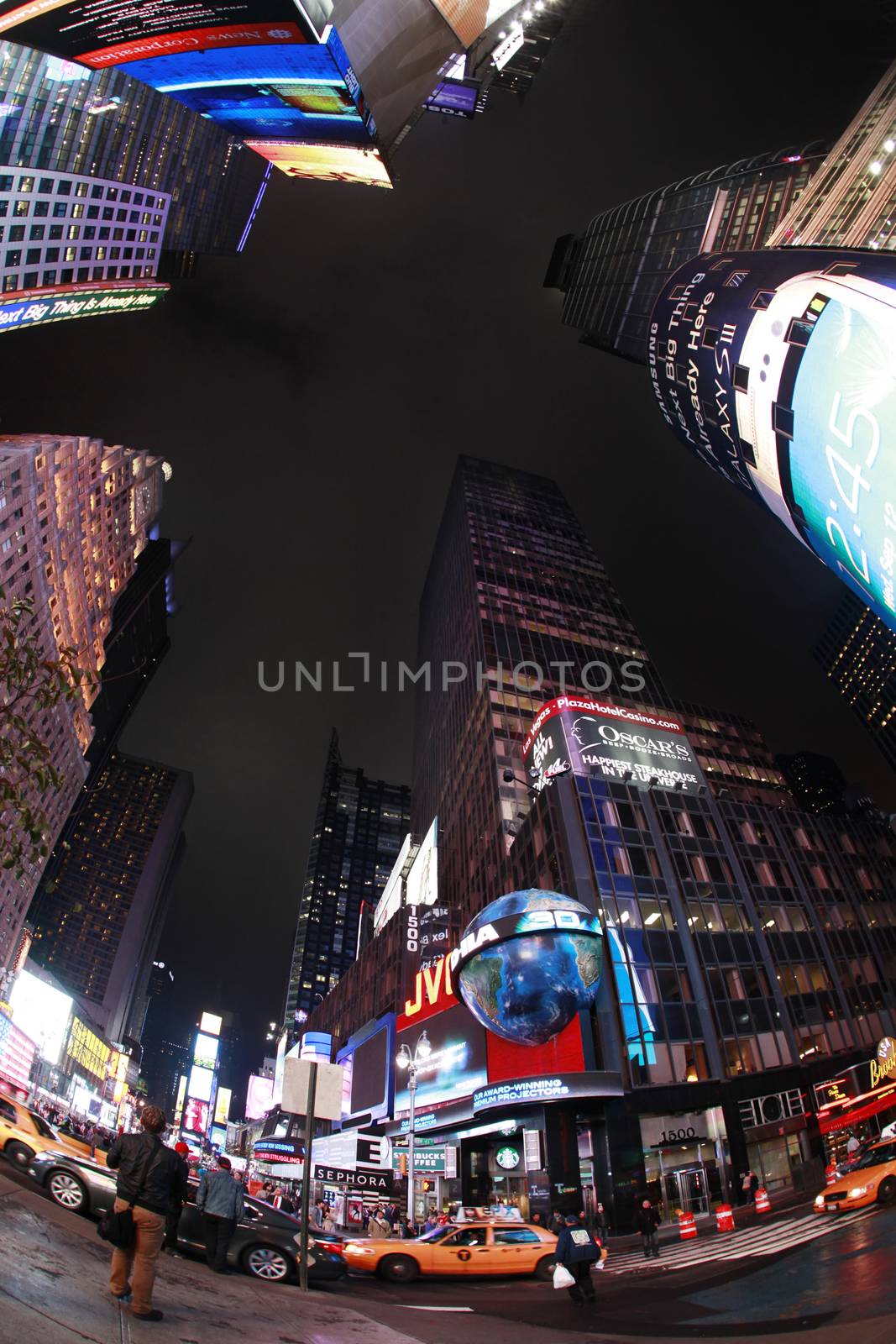 NEW YORK CITY - OCT 10: Times Square, featured with Broadway Theaters and huge number of LED signs, is a symbol of New York City and the United States, October 10, 2012 in Manhattan, New York City