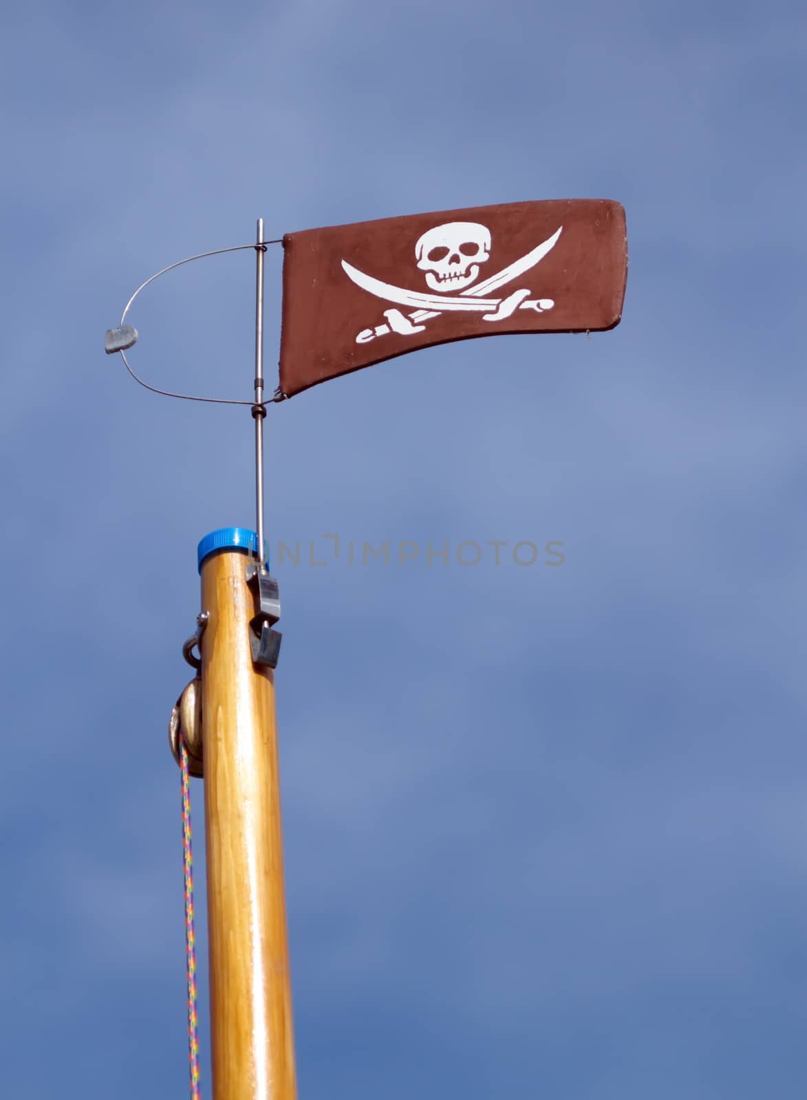 Jolly Roger skull and crossbones pirate flag by Elenaphotos21
