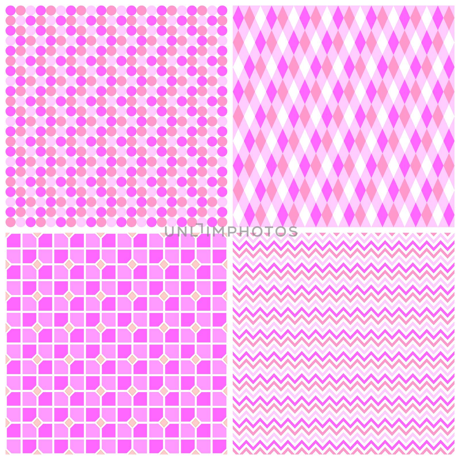 Set of 4 geometrical patterns by Elenaphotos21