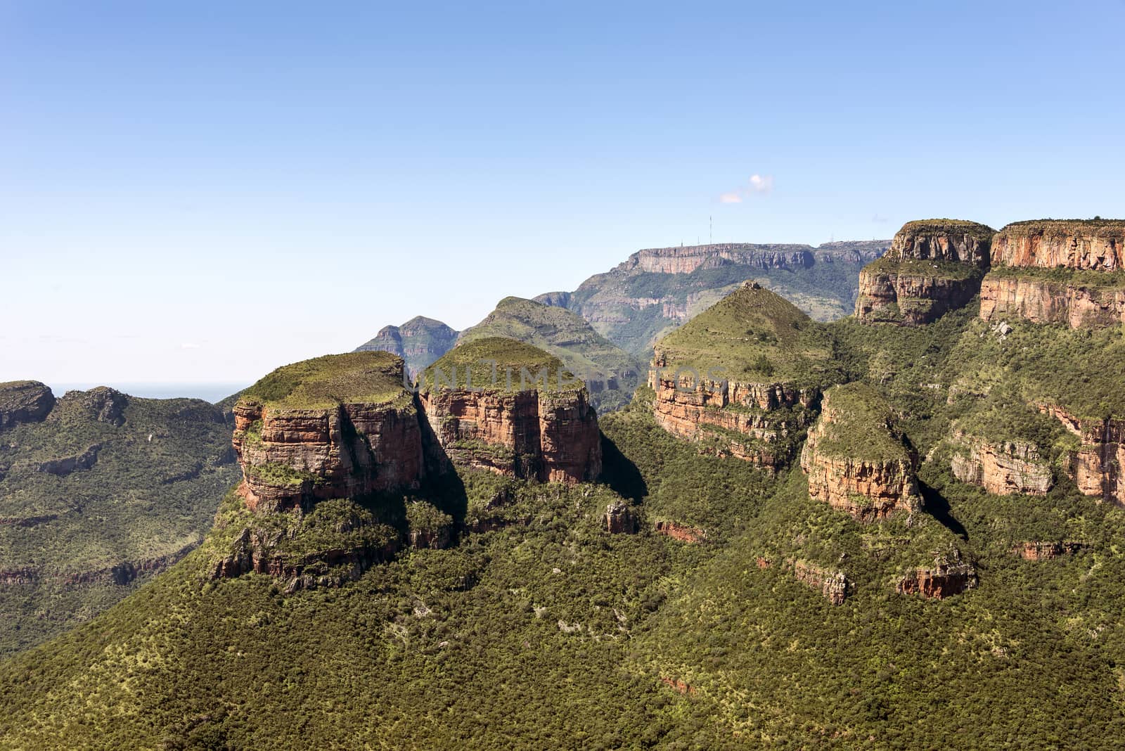 the three rondavels rock formation in south africa near hoedspruit on the panorama route