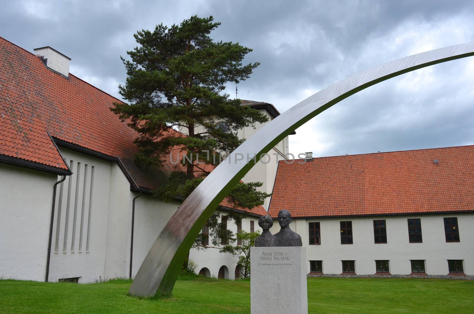 The Viking Ship Museum (Norwegian: Vikingskipshuset på Bygdøy) is located at Bygdøy in Oslo, Norway. It is part of the Museum of Cultural History of the University of Oslo, and houses archaeological finds from Tune, Gokstad (Sandefjord), Oseberg (Tønsberg) and the Borre mound cemetery. The main attractions at the Viking Ship Museum are the Oseberg ship, Gokstad ship and Tune ship. Additionally, the Viking Age display includes sledges, beds, a horse cart, wood carving, tent components, buckets and other grave goods. Many fully or nearly fully intact Viking ships are on display. The museum is most famous ship for the completely whole Oseberg ship, excavated from the largest known ship burial in the world.