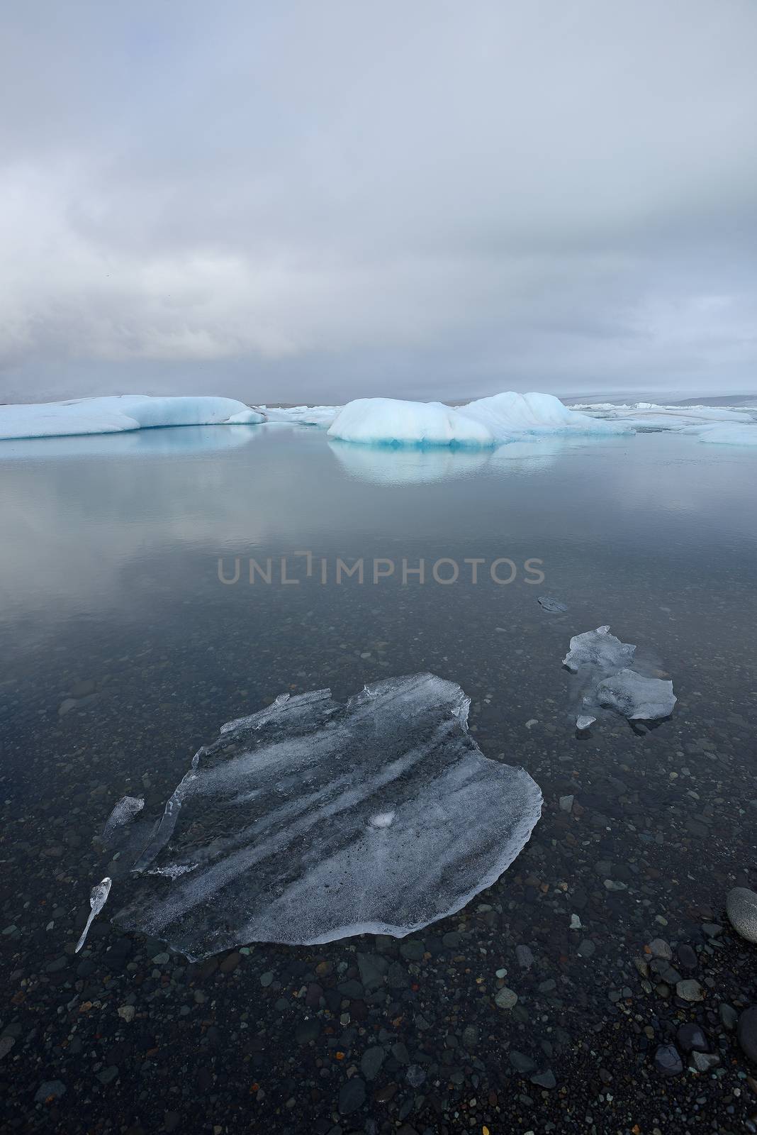 iceberg float in a lake by porbital