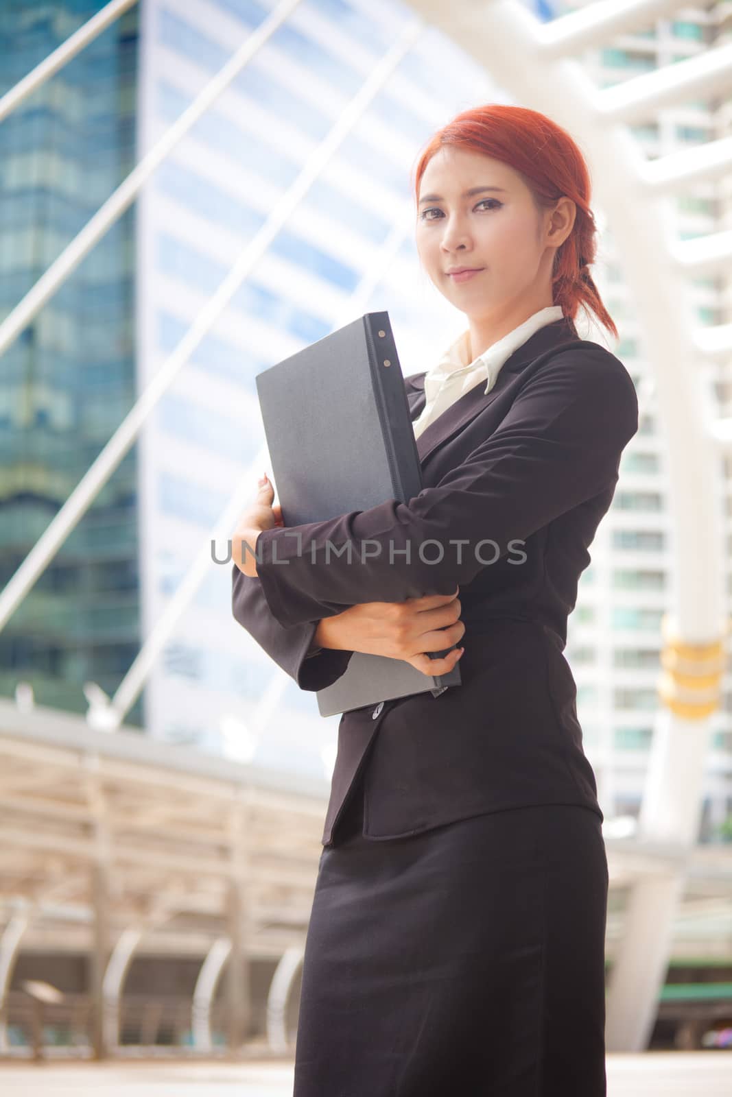 business woman with document by witthaya