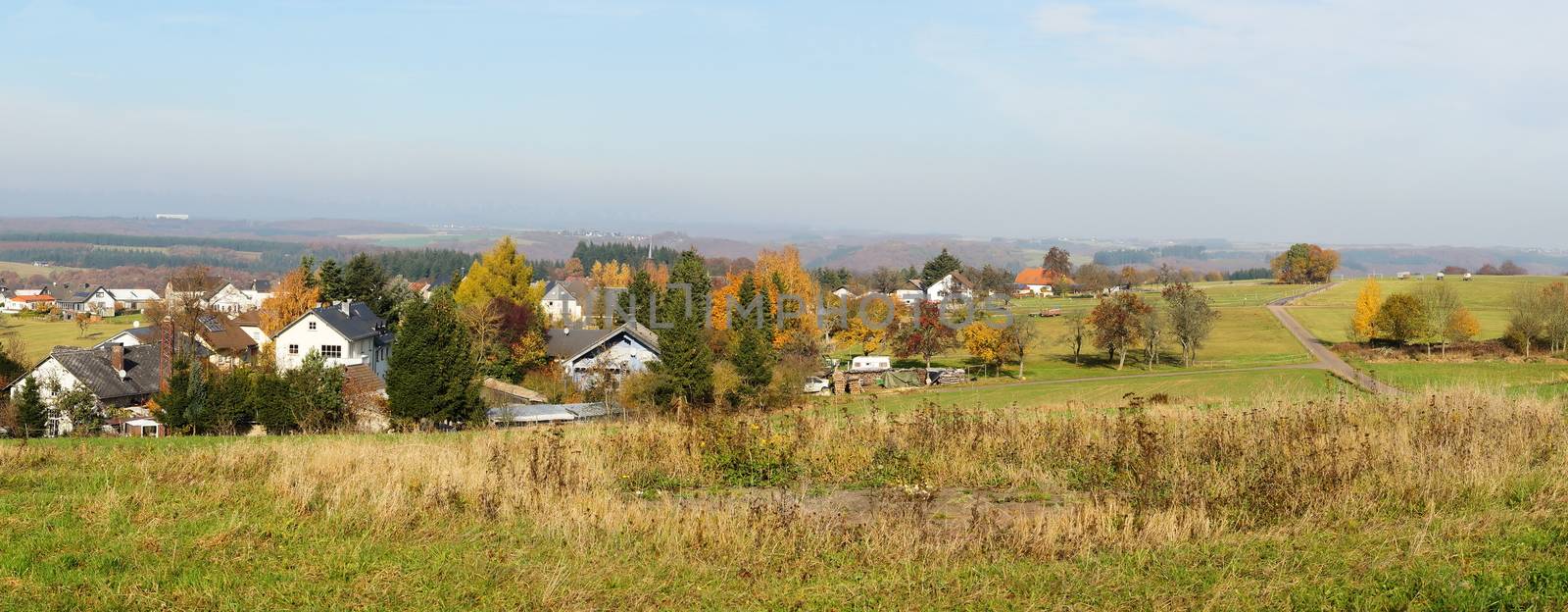 Krinkhof in der Eifel Panorama
