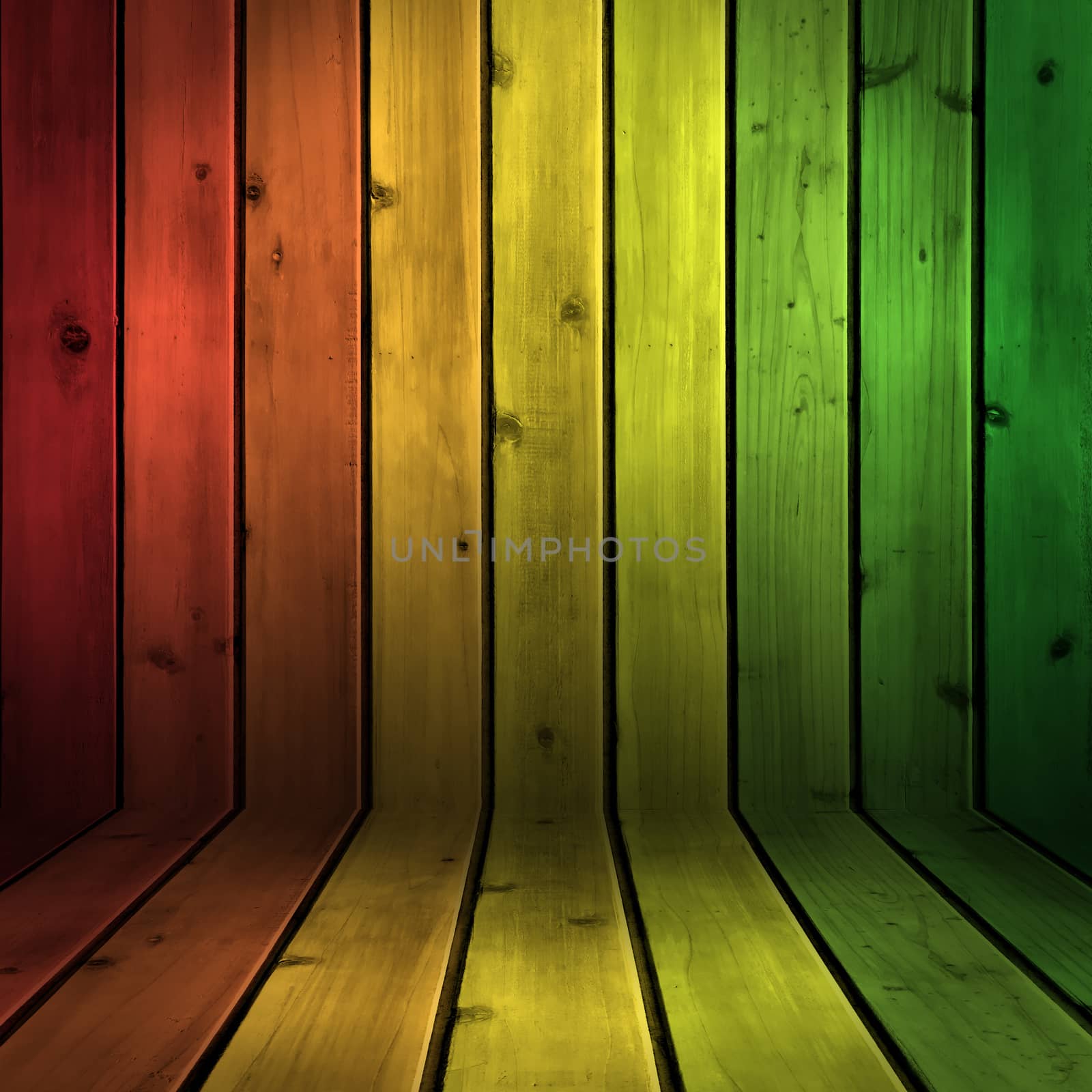 Background wood board texture with reggae color