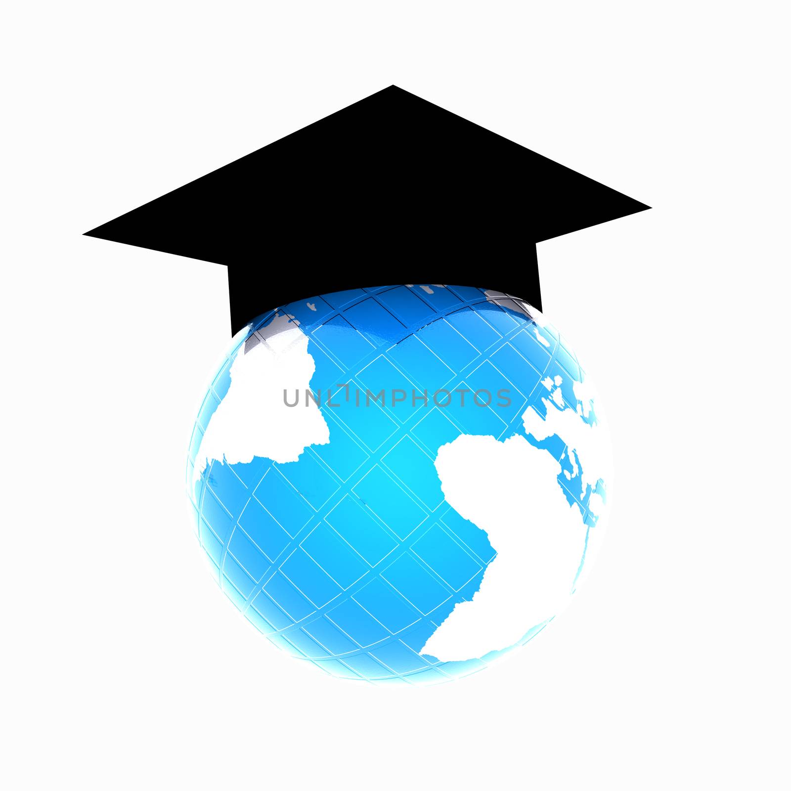 Global Education on a white background