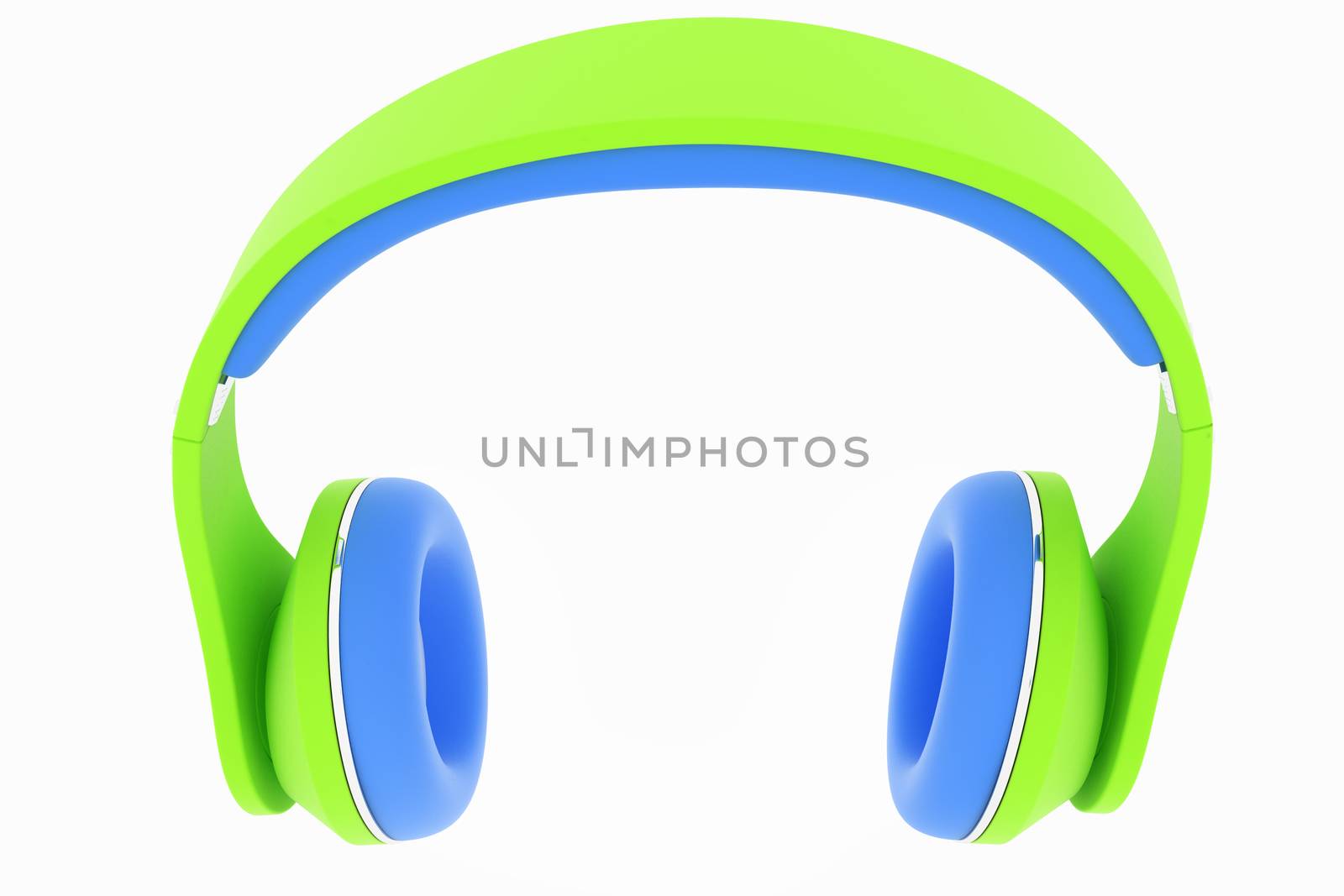 headphones on a white background