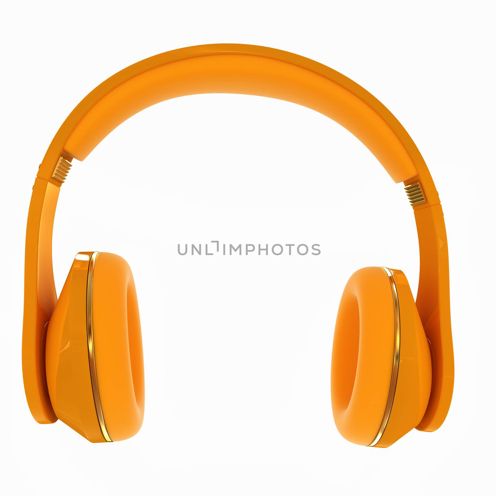 headphones on a white background