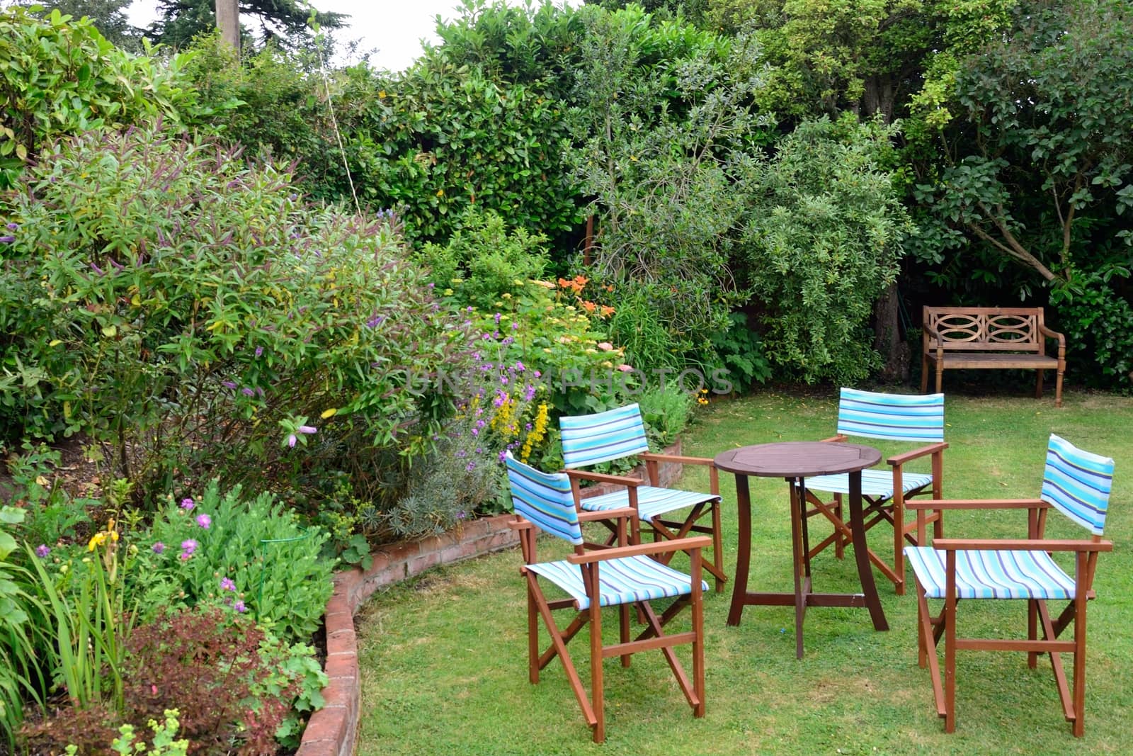 Garden chairs outdoors