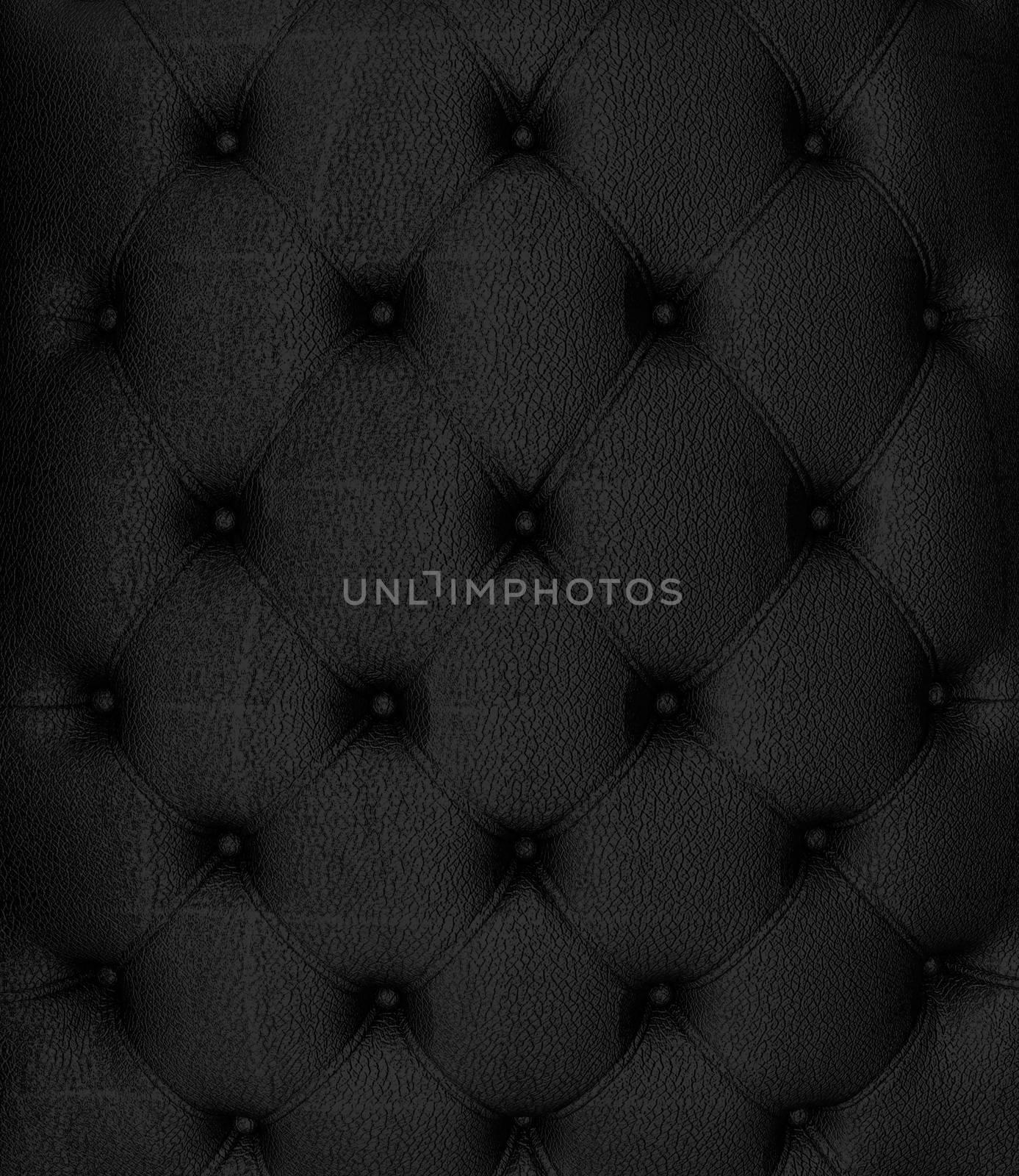 Sepia picture of genuine black leather upholstery 