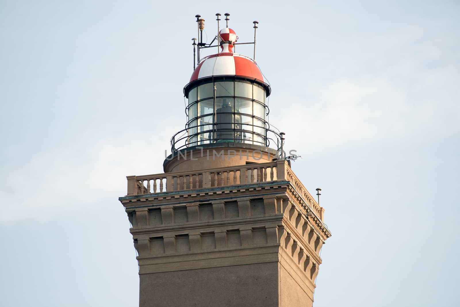 detail of the lantern of Genoa, Italy.