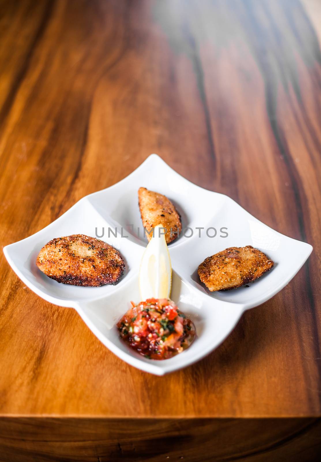 Traditional Portuguese Food on a Table in a Restaurant