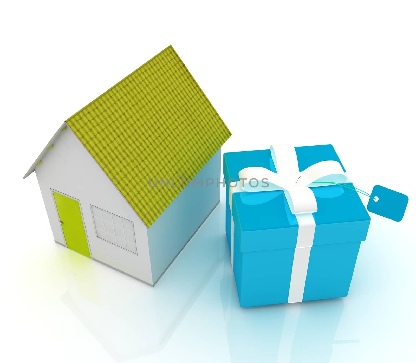 Houses and gift 