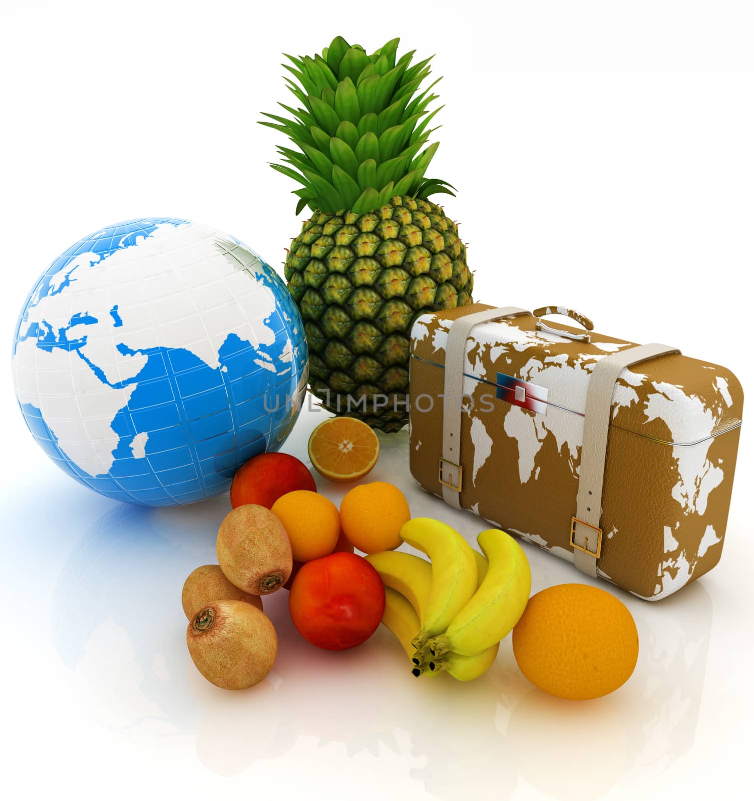 Citrus,earth and traveler's suitcase  by Guru3D
