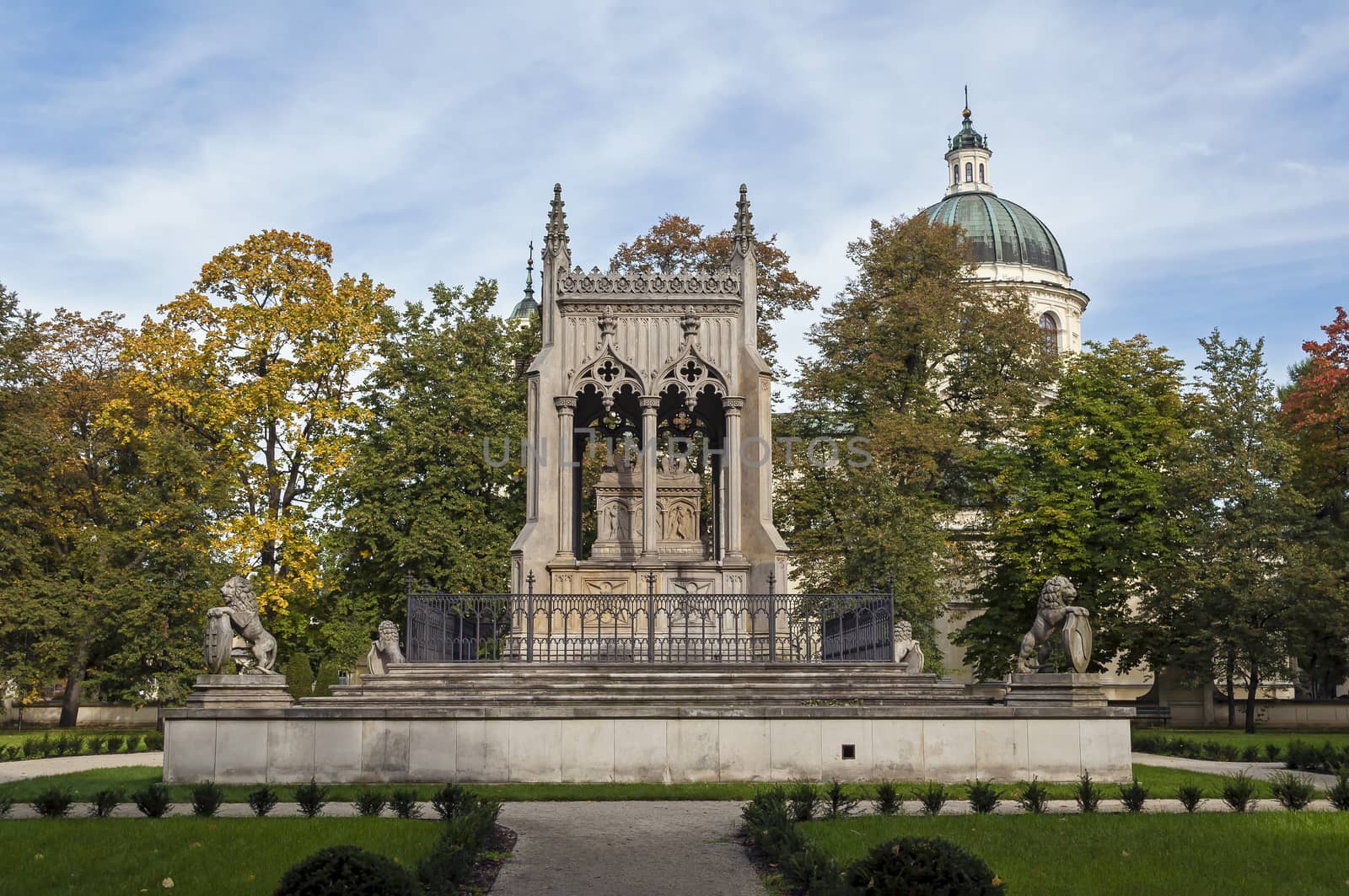 Mausoleum of Aleksandra and Stanislaw Kostka Potocki in Wilanow, Warsaw.