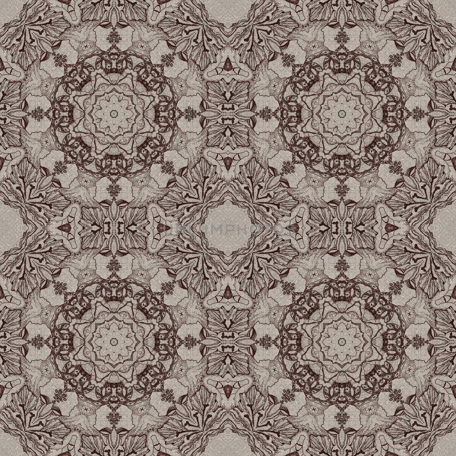 Seamless graphic pattern on canvas by alexcoolok