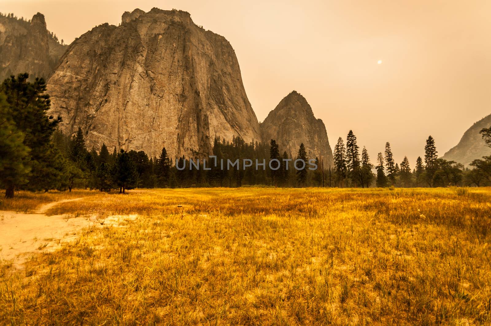 Yosemite on fire august 2013