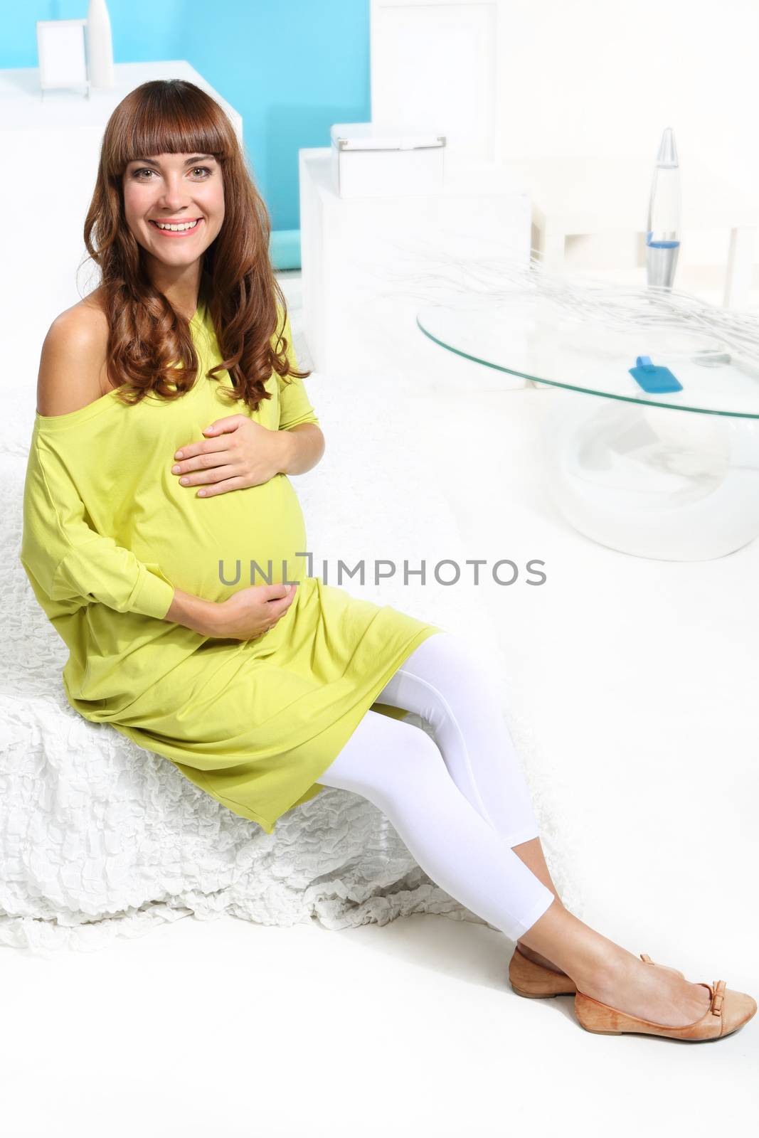 Happy pregnant woman by robert_przybysz