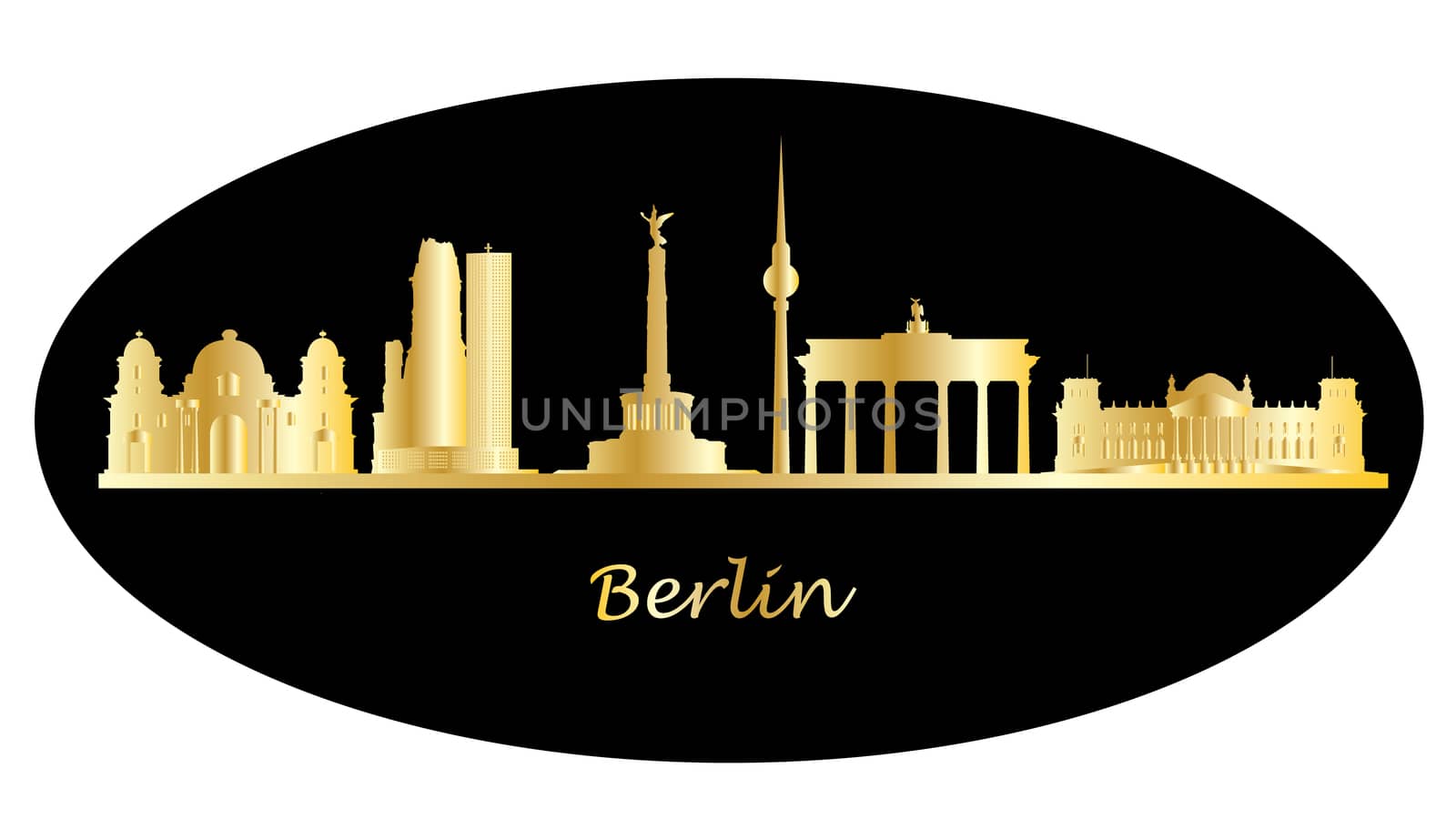 berlin skyline by compuinfoto