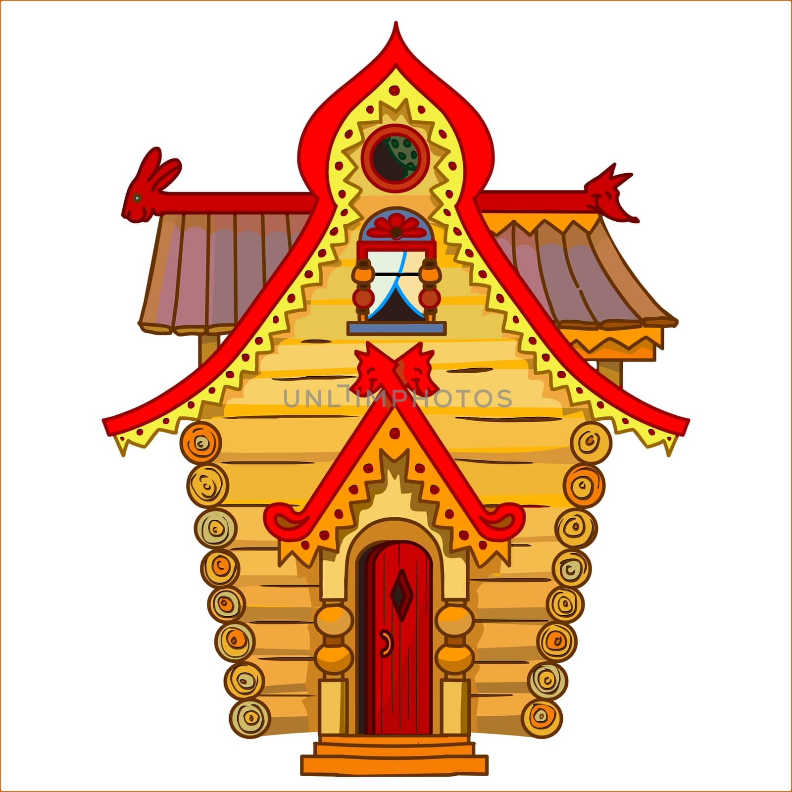 The illustration of cartoon house by gekatarina