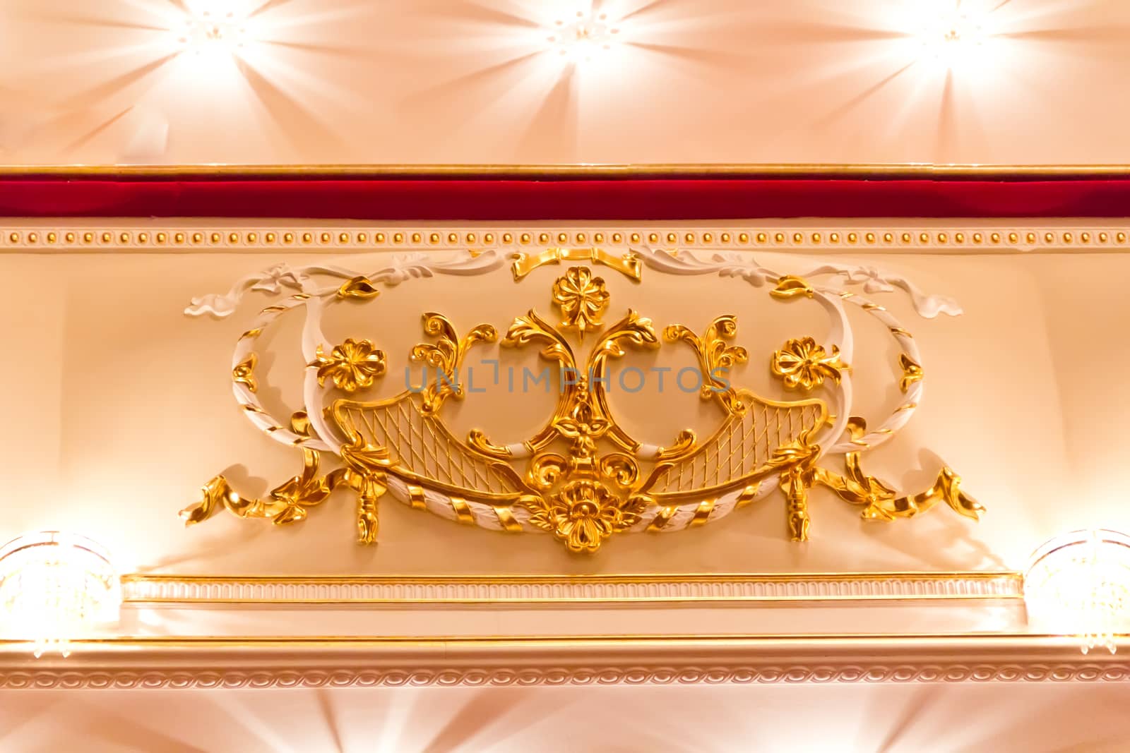 Interior of opera and ballet theatre in Samara