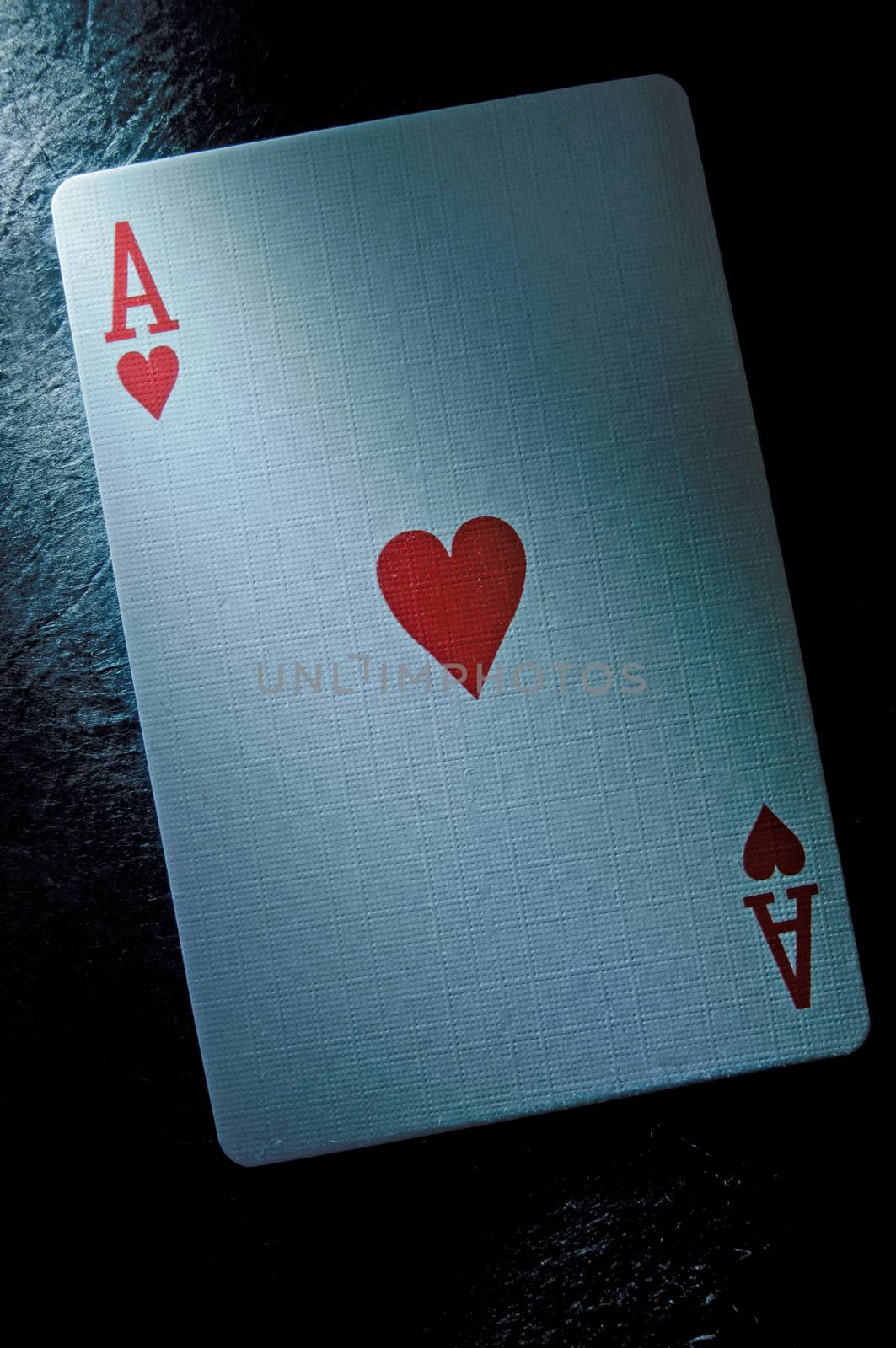 Ace of hearts playing card