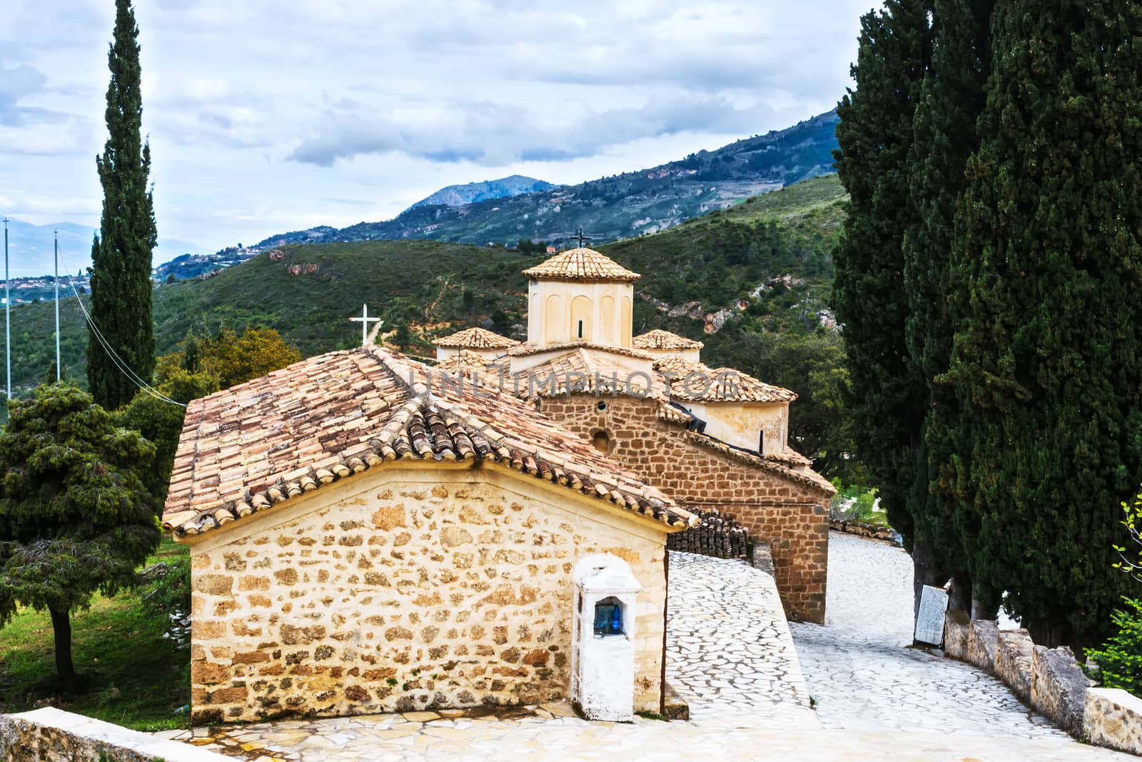 Old Byzantine church of the Saints George at Greece