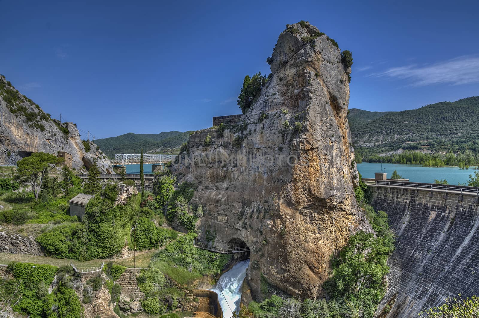HDR picture at the dam in Sta.Maria de la Pena. Great image with saturated colors and details.