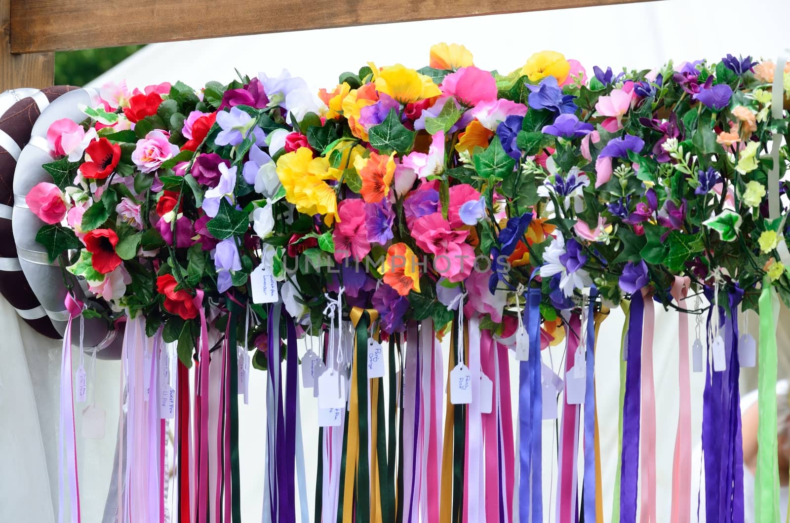 Large group of floral head dresses