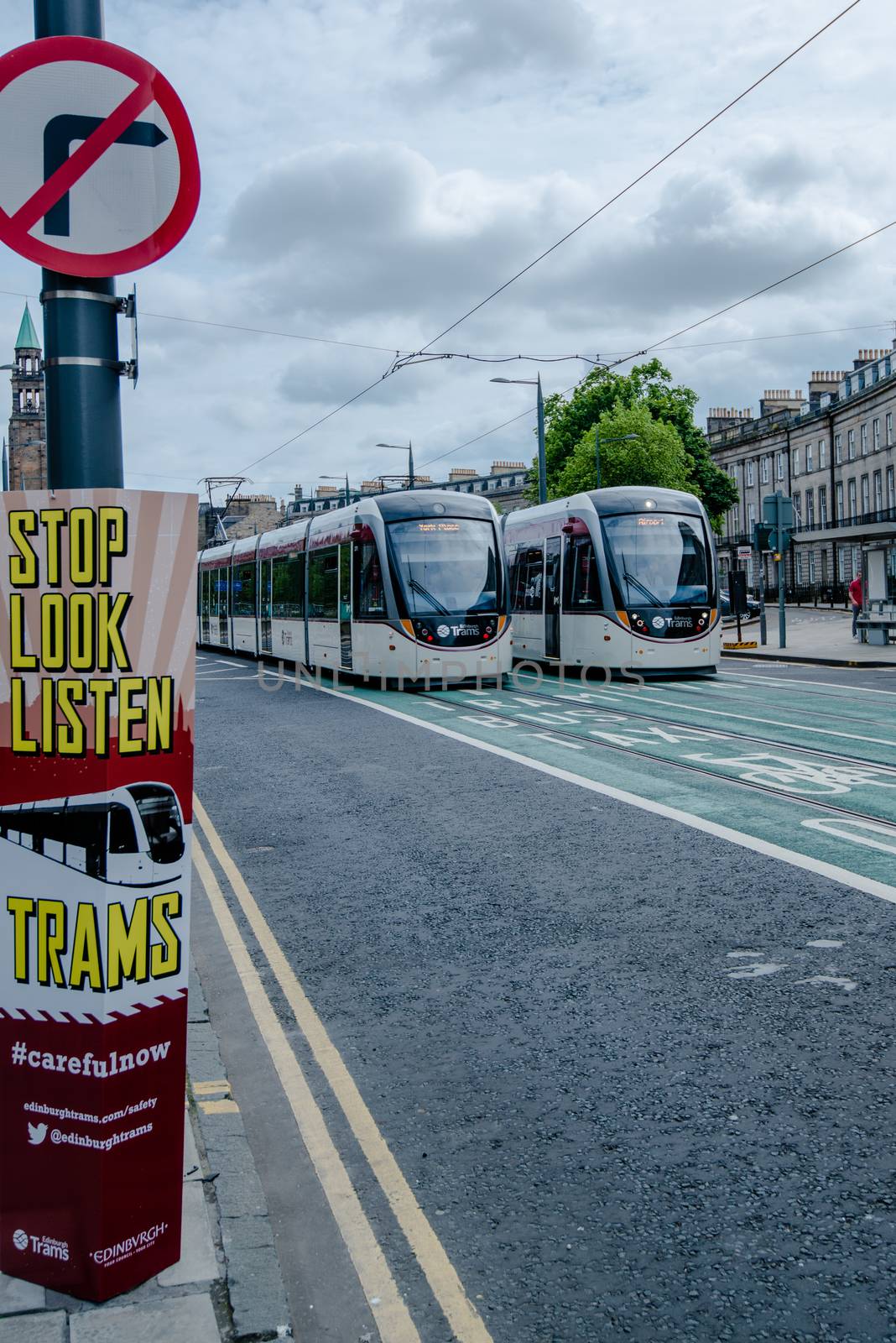 EDINBURGH - MAY 31, 2014: Trams Launch in Edinburgh