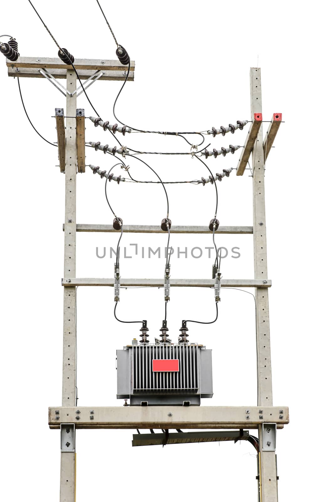 Transformer on high power station by NuwatPhoto