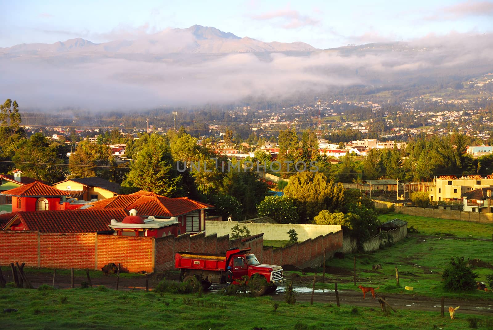 Town in the Andes, San Rafael, Ecuador, South America by xura
