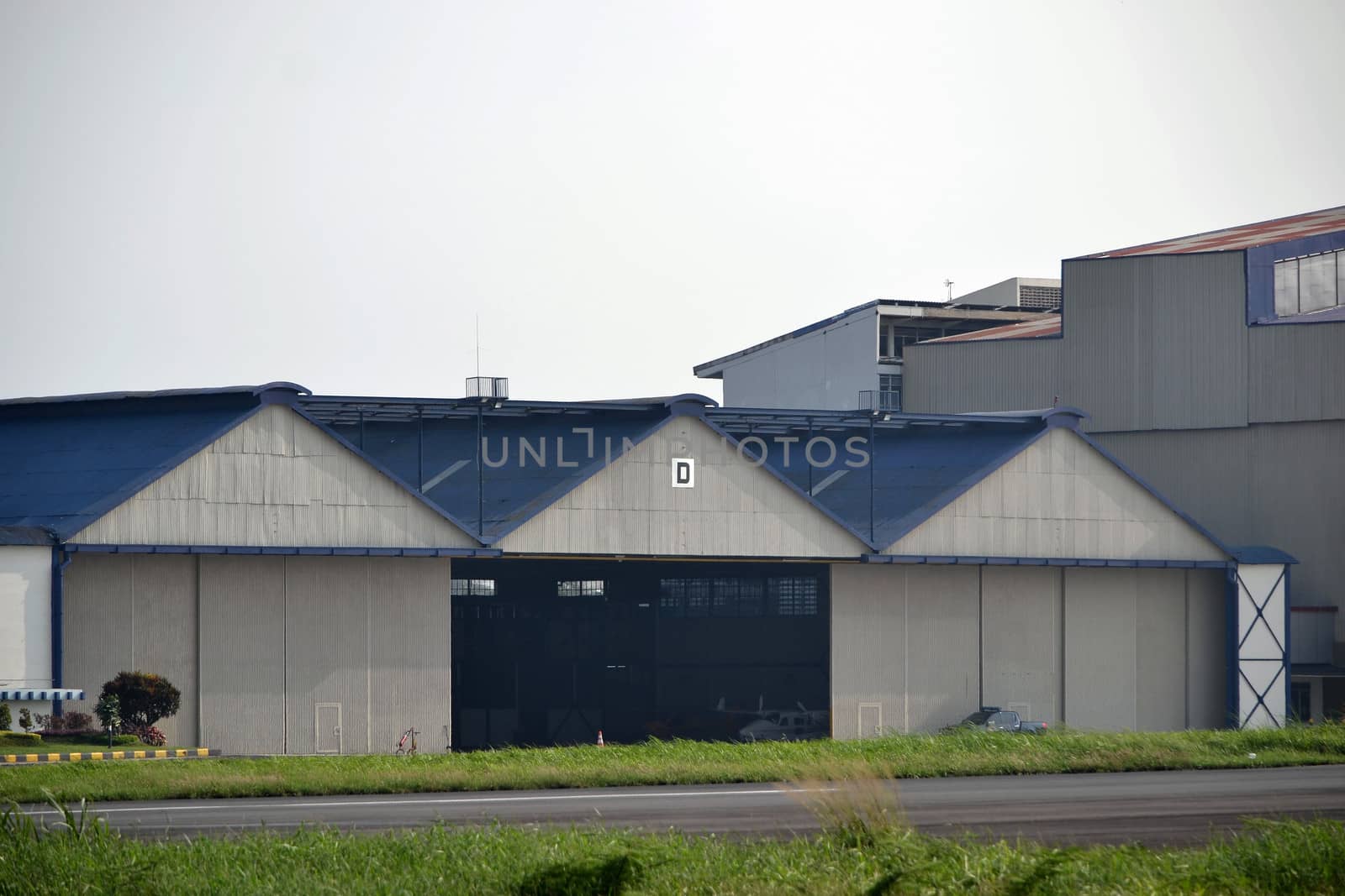 airplane hangar that located in husein sastranegara airport bandung