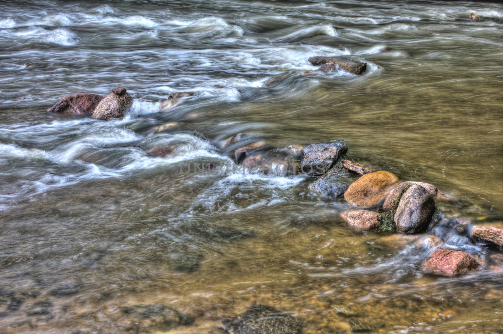 HDR of River Rapids. by Coffee999